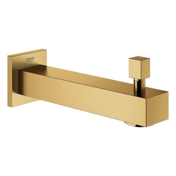Eurocube Diverter Tub Spout, Gold